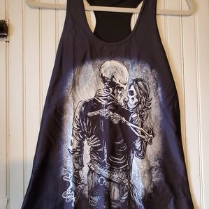 Racer black tee, small